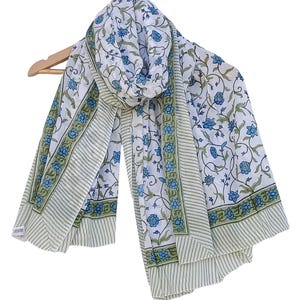 Cotton Beach Sarong Indian Hand Block Print Beach Sarongs Soft Voile Fabric Summer Pareo Women Party Wear Pareo Gift for Her