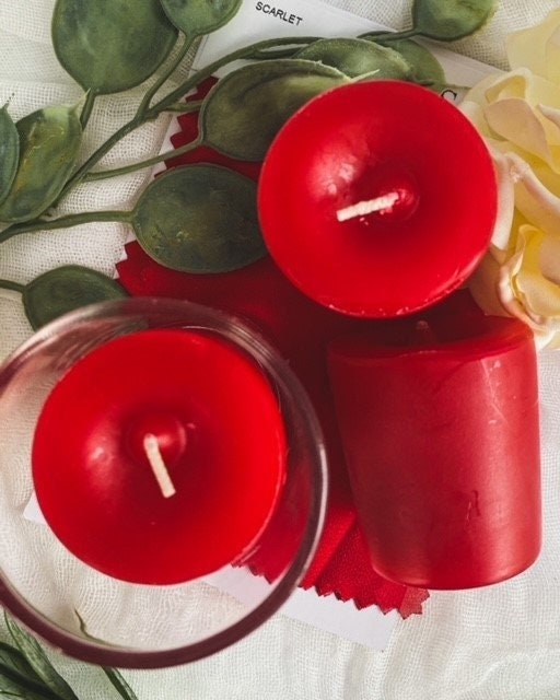 Hoolerry 8 Pcs Valentine's Day Heart Candles Handmade Delicate Red Heart  Candle Small Candles for Valentine's Day Party Wedding Spa Home Decoration