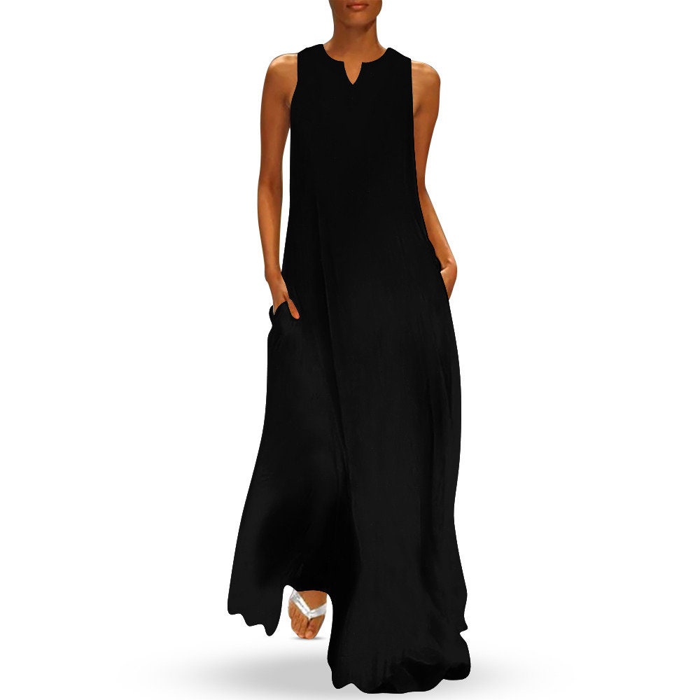 Long Dress Vantablack Darkest Black Color Ever - Etsy