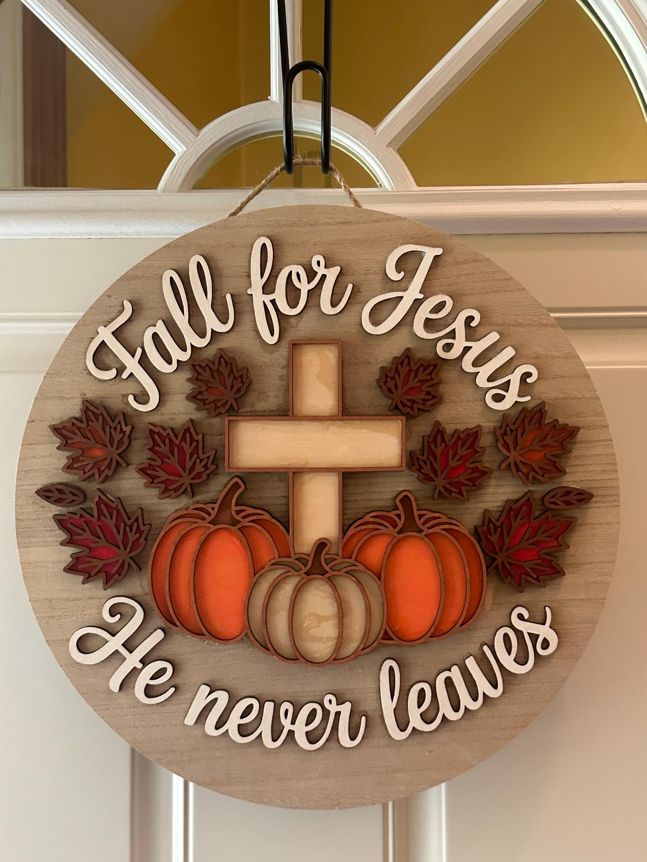 Balgardekor 'Fall For Jesus' Gartenflagge – Herbst- & Thanksgiving-Deko, Doppelseitig, Wetterfest (ca. 32 X 46 Cm)