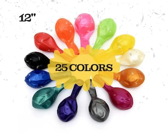 12" Professional Latex Balloons for Garland Arch | Custom Color Balloons | Helium Quality | Birthday Party Balloons | Balloon Decoration