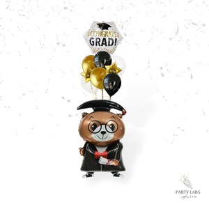 Graduation Jumbo Balloon Set | 10 pcs | Graduation Party Decor | Congrats Grad | Balloons Decoration | Balloon Bouquet