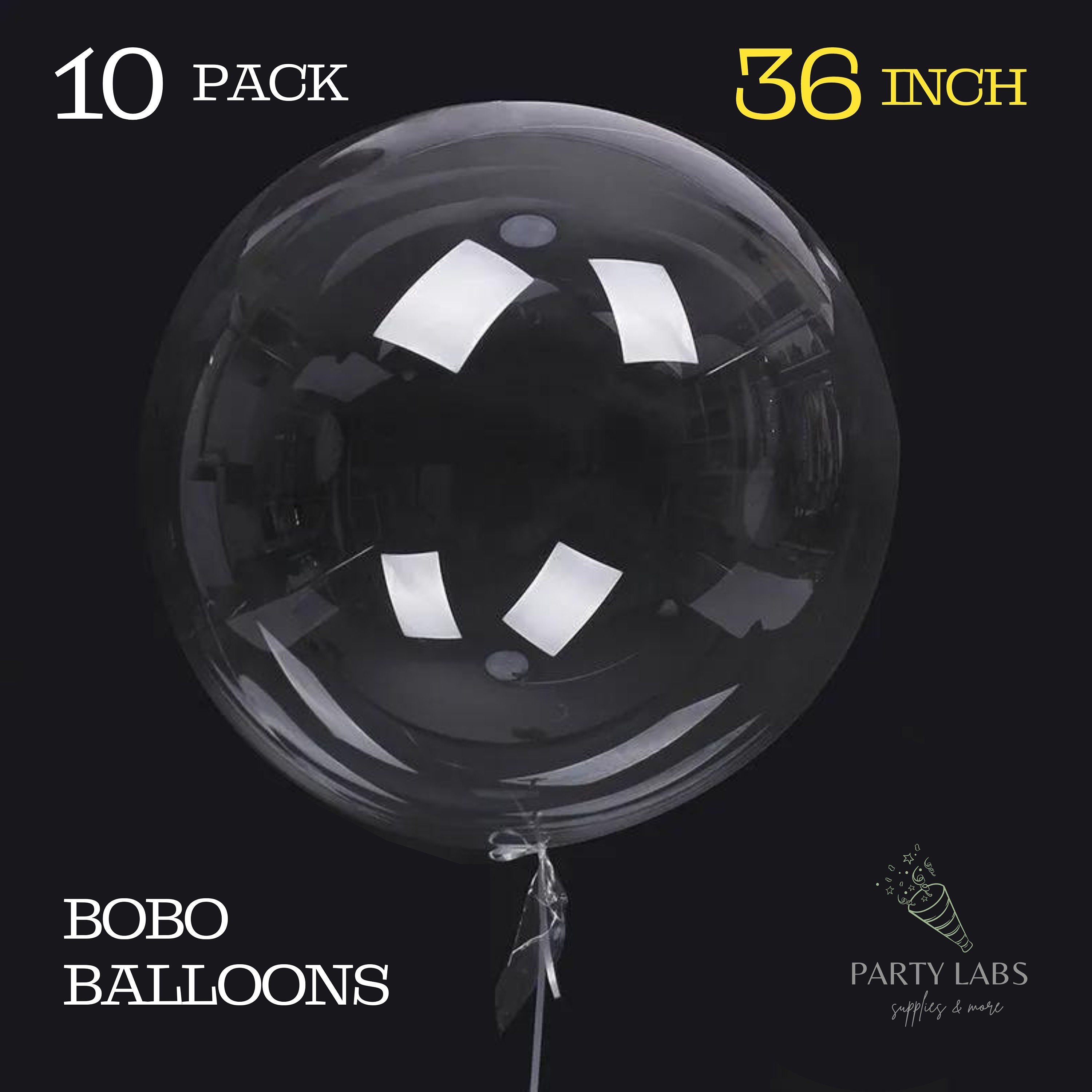 Clear Transparent Balloon Sticks and Stands 10pc Set, Holders, Reusable Balloon  Sticks for Table Top Use With LED Bobo Balloon, for Wedding 