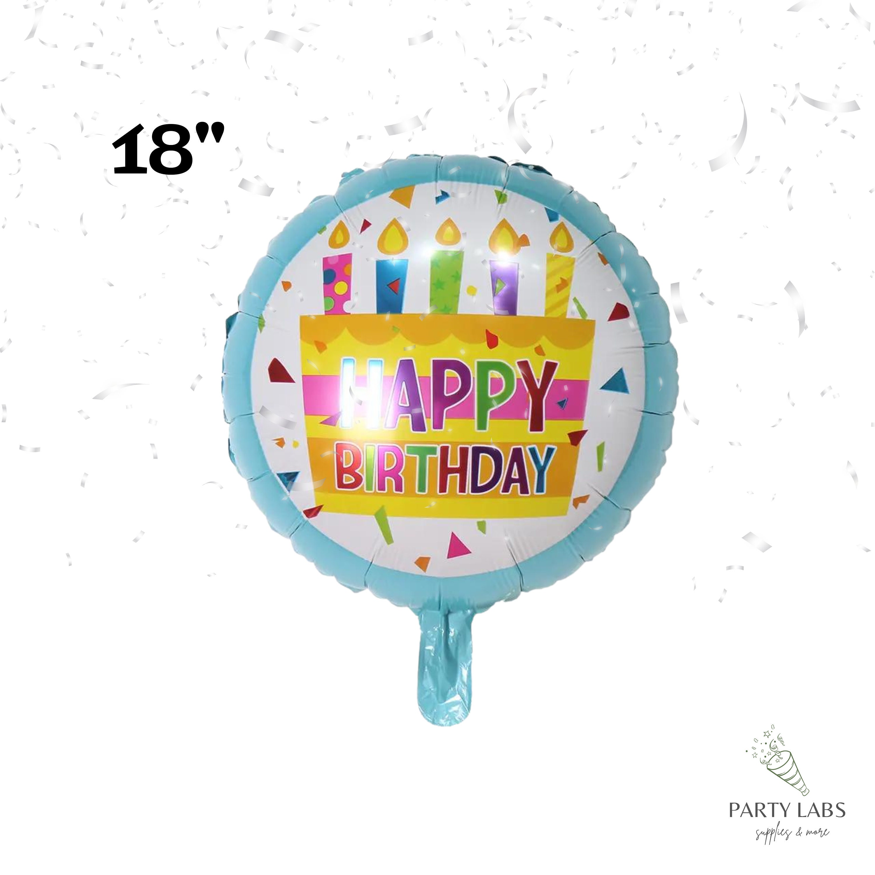 18 Inch Happy Birthday Balloon | Mylar Foil Balloon Bouquet | Birthday ...