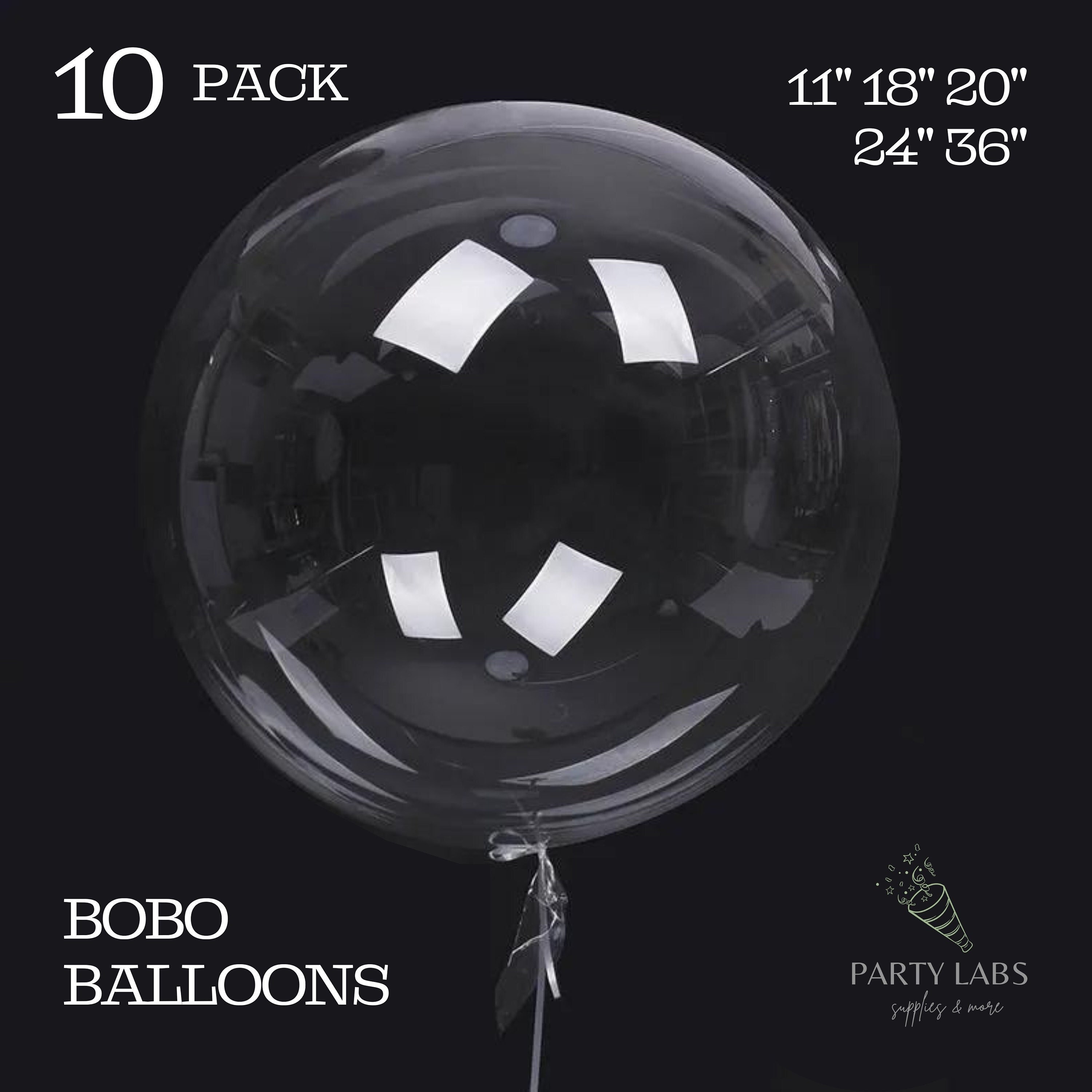 Large Clear Balloons for Stuffing, Pink Color 10pack 30inch Pre Stretched  Extra Wide Mouth BoBo Balloons, Crystal Wide Neck Clear Balloons for Gift  Wrapping Kids Birthday Party Decoration 