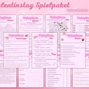 Valentinstagspiele, 11 druckbare Spiele für Pärchen/Freunde, druckbare Valentinstagsspiele/Partyspiele, spaßige Valentinstag Aktivitäten #1