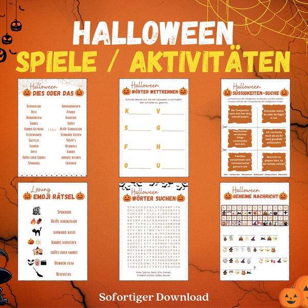 Halloween Spiele / Aktivitäten für Kinder und Jugendliche #1. Lustige Halloween-Spiele, um Kinder zu beschäftigen #1