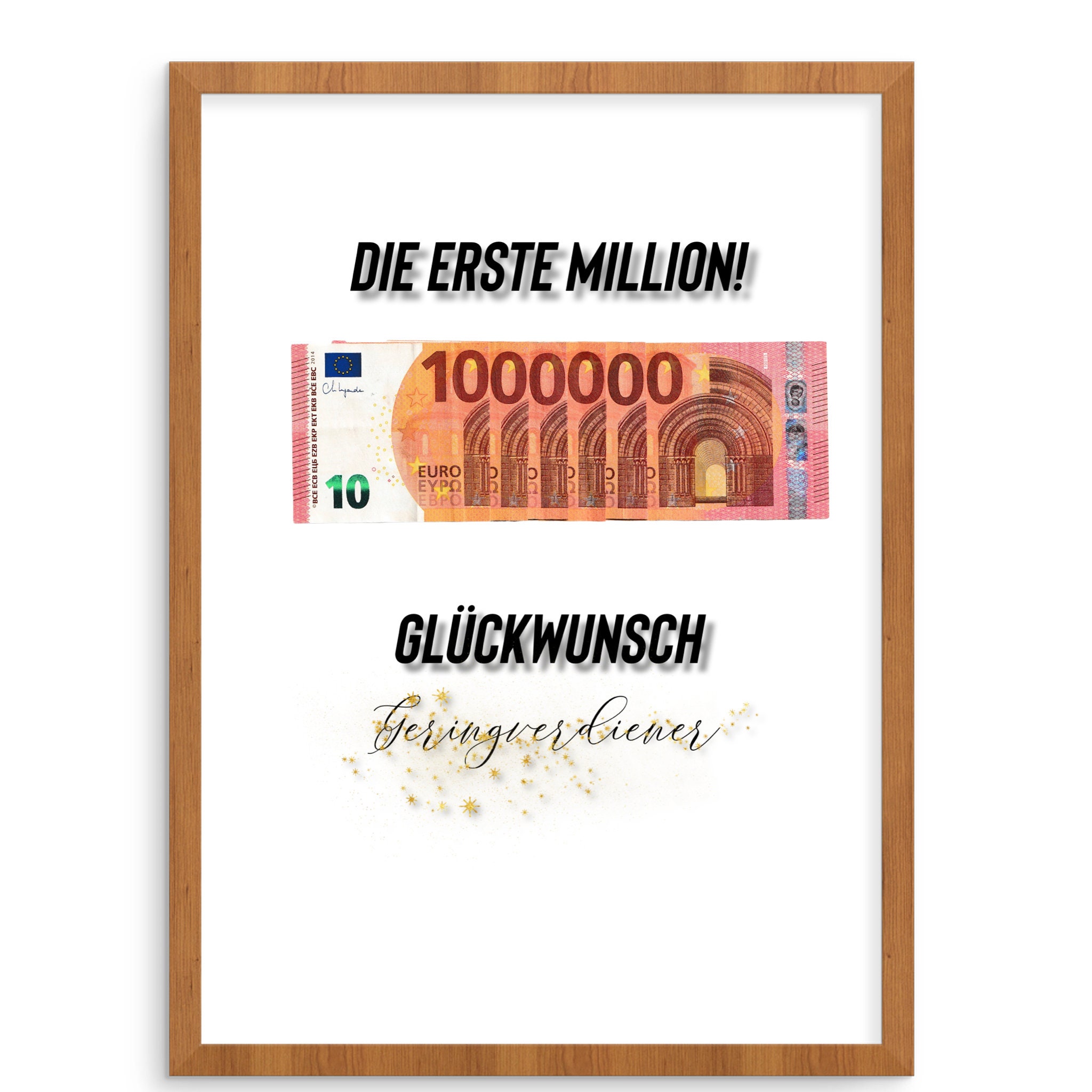 Geldgeschenk Die erste Million / Geburtstag / Geschenk für jeden Anlass