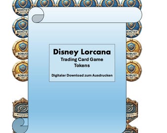 Disney Lorcana Abilities & Effects Tokens - Digital Download.PDF - Game Tokens