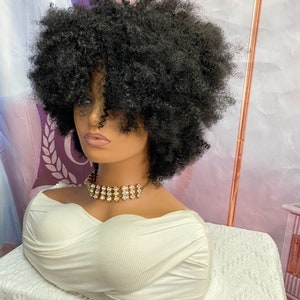 Brazilian virgin afro human hair wig