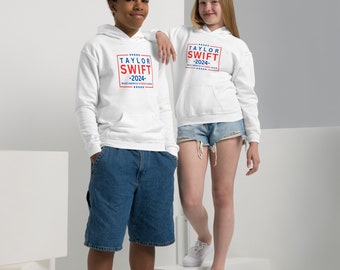 Taylor Swift 2024 | Jugend Hoodie | 2024 Wahl | Kinder T-Shirt | Jungen | Mädchen | Unisex | Taylor Swift für US | Epochen Rundgang | Swiftie