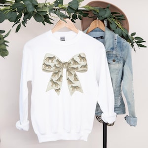 German Shepherd Sweatshirt | Cute Dog Bow Top | German Shepherd Dog Print | Dog Lover Gift | Adorable Dog Sweater |  Unisex | Water Color