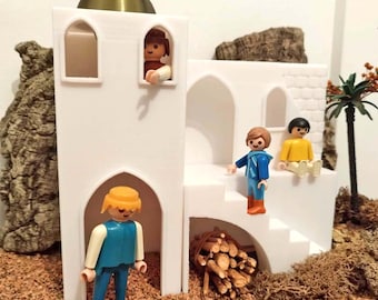 古いプレイモービル シェリフオフィス 2個、保安官、ガンマン 古い