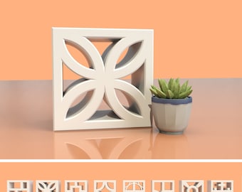 8er Set Brise Blöcke - 3D Modell - Digitale Datei Download