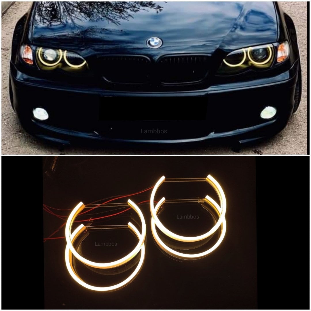 BMW E46 Facelift Angel Eye Ring Yellow Cotton Led -  UK