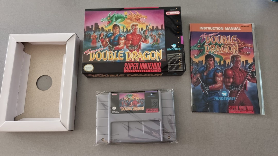 Super Double Dragon SNES Repro Box Premium Quality 