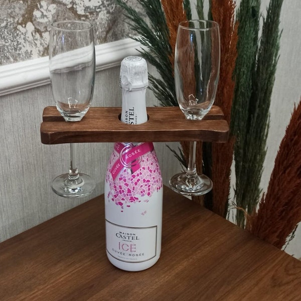 Wooden Wine Stand, Wine Glass Holder, Mother Days Gift, Gift for Mom, Housewarming Gifts, Handmade Furniture