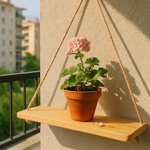 Wall Shelves for Living Room Decor, Wooden Floating Shelf for Bedroom or Office, Modern Rustic Wall Mounted Storage Rack