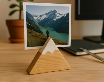Photo Holder Stand, Memory Card Holder, Notes Holder, Wedding Gift, Memo Holder, Gifts for dad, Fathers Day Gift, Gifts for Husband