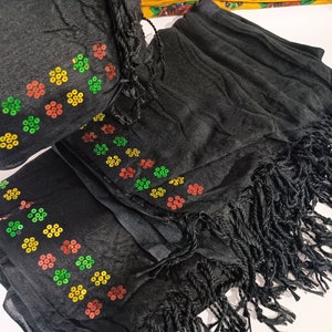 Yazidi / Kurdish Scarf - 3 Piece Sparkly Sequined Scarf, New Model 2023 / Wholesale