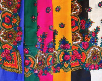 Vintage Okinawa Japan Map Silk Souvenir Scarf - Vintage Silk Scarf