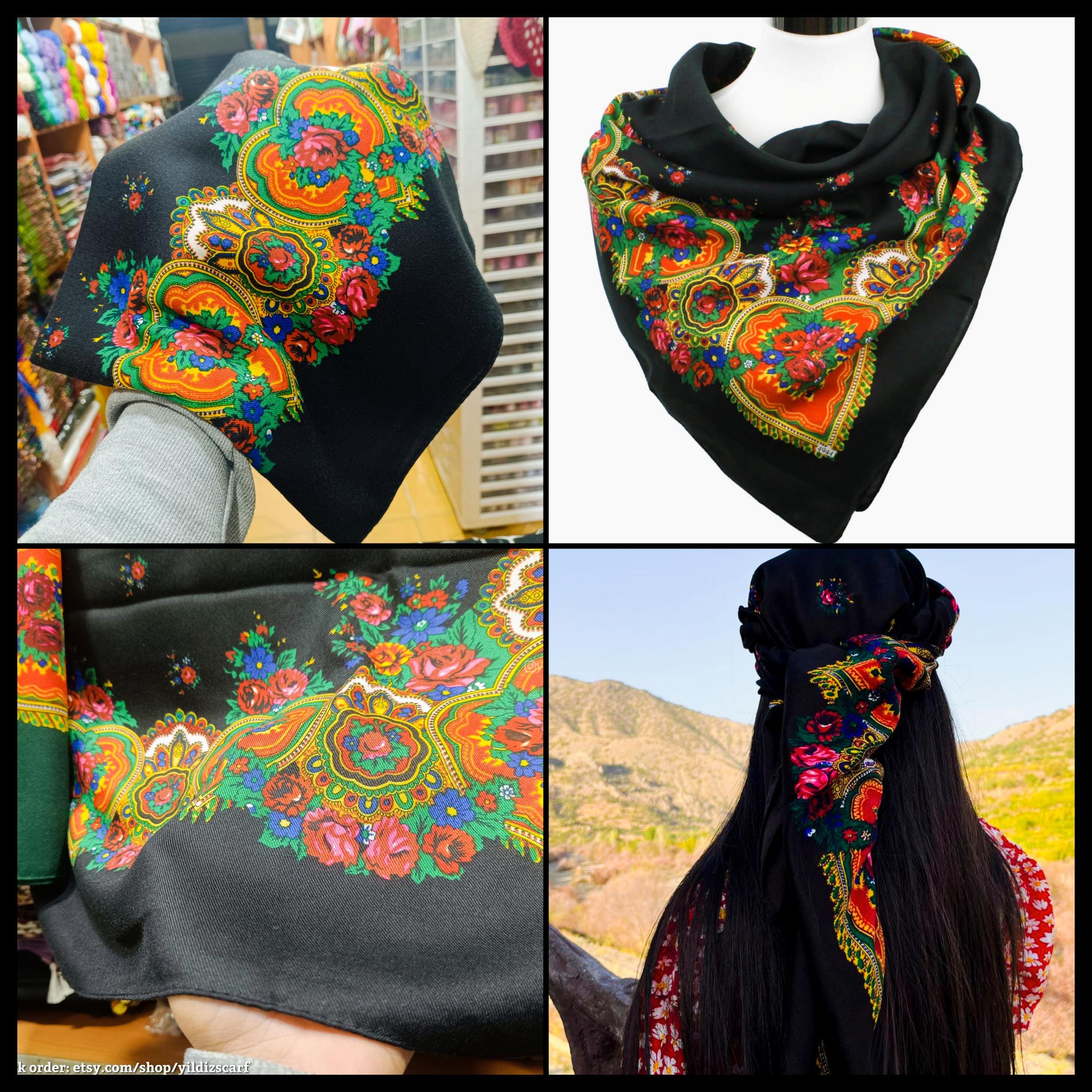 2025 Nuova stampa floreale Sciarpa quadrata Donna Morbido raso Fazzoletto Fascia per capelli Testa Hijab Fascia Foulard Borsa Nastro Cravatte  200000297