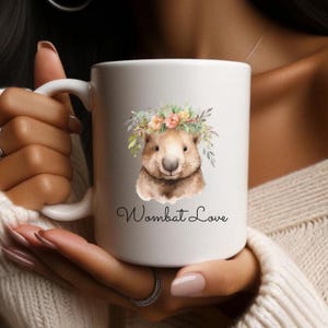 Wombat Coffee Mug Wombat Cup Adorable Wombat Design for Animal Lovers Perfect Gift for Wombat Fans Wombat Coffee Cup Wombat Gift