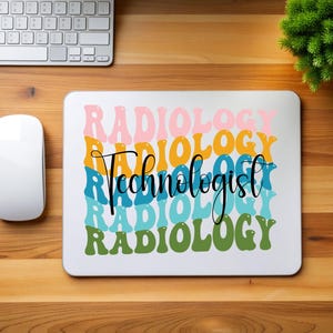 Radiologic Technologist Mouse Pad Xray Mouse Pad Cute Mouse Pad for All Technologists Radiology Gift Stylish Desk Accessory for Home Office
