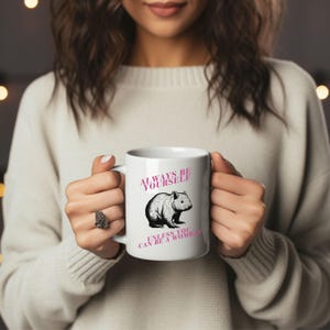 Wombat Coffee Mug Wombat Cup Adorable Wombat Design for Animal Lovers Perfect Gift for Wombat Fans Wombat Coffee Cup Wombat Gift