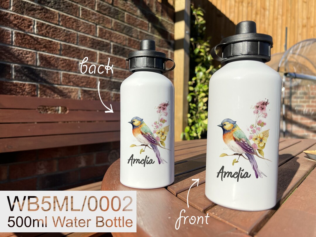 Personalised Parrot Water Bottle Parrot Flask Reusable Etsy