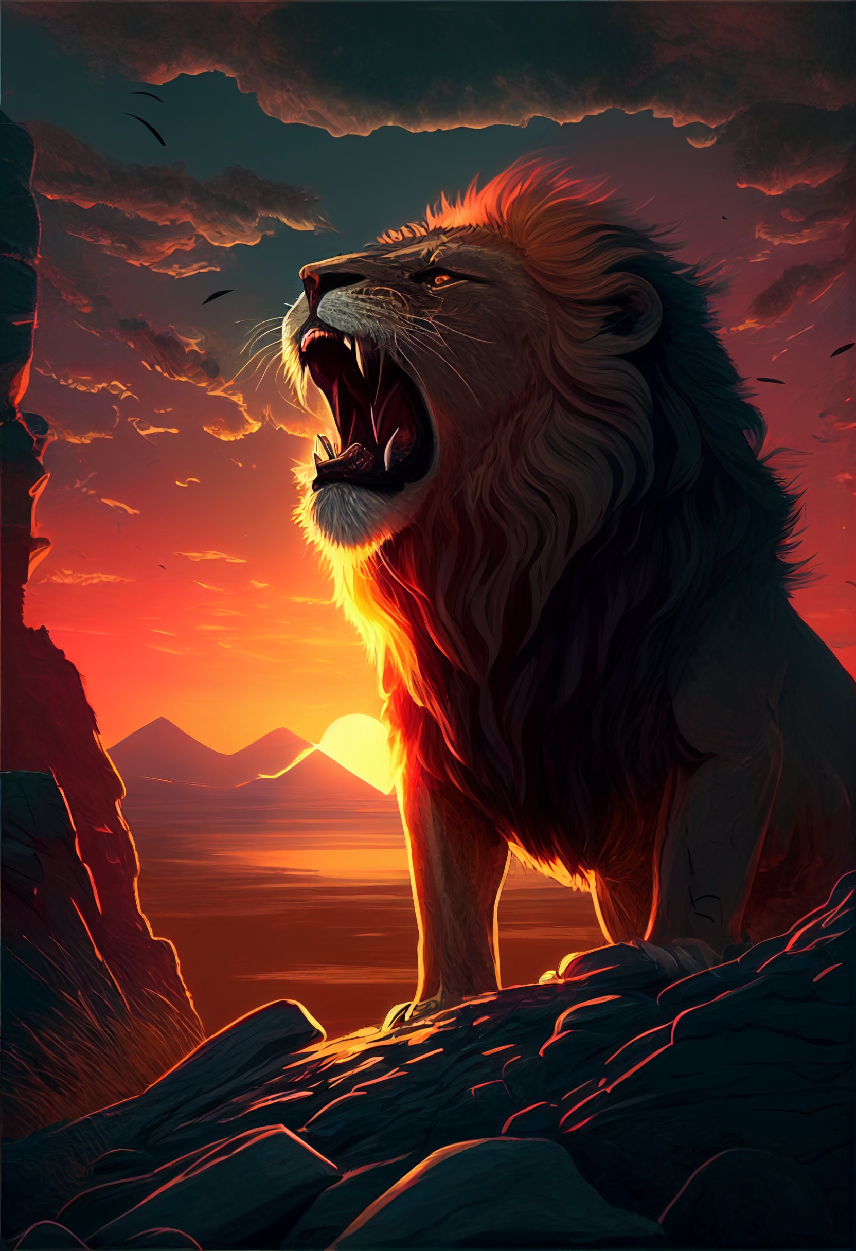 lion king roar wallpaper