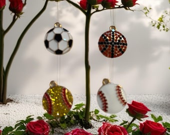 Sports Ball Charm Necklaces: Baseball, Softball, Soccer, Basketball Bag Accessories