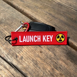 Launch Key Keychain | Custom Key Tag | Personalized Double-Sided Jet Tag | Car & Motorcycle Keychain | Flight Tag | Gift Him-Men,Dad-Husband