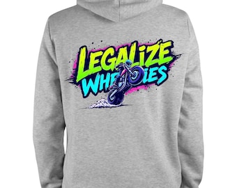 Motorcycle Hoodie, Riding Gear, Unisex, Graphic Print