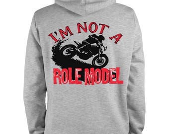 Motorcycle Hoodie, Dirt Bike Rider Graphic Sweatshirt, Unisex Riding Gear