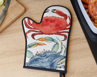 Crabby Oven Mitt, Coastal Design