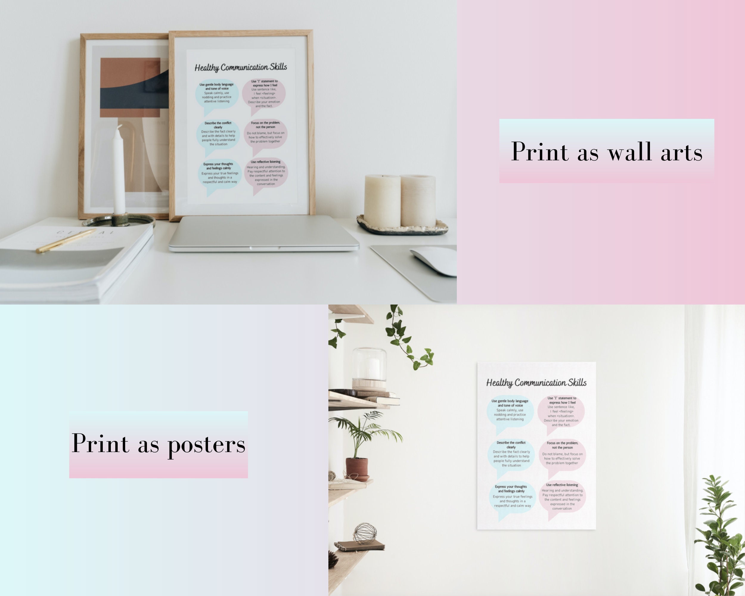Healthy Communication Skills Printable: Therapist Tool (digital ...