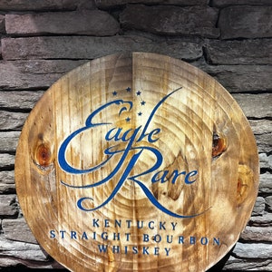 Eagle Rare Bourbon barrell lid vcarve pro, vcarve desktop, crv, svg, dxf, pdf, gcode, feed and speed for CNC engraving.