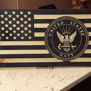 Navy Flag vcarve pro, vcarve desktop, crv, svg, dxf, pdf, gcode, laser, feed and speed for CNC engraving.