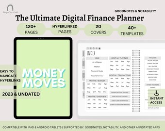 Digital Finance Planner, Budget Tracker, Finance Tracker, Digital Budget, Digital Planner, Finances, GoodNotes Planner, Notability Planner