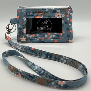 Porta credencial con cordón, monedero con bolsillo para identificación, llavero
