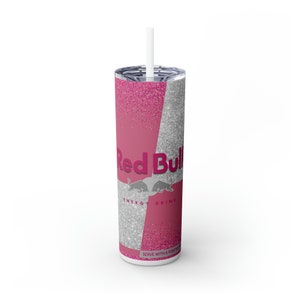 Red Bull Thermal & Cold Tumbler - Red Bull Inspired Designs - Reusable- 20oz Tumbler with Straw