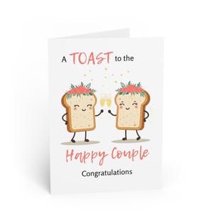 Bruiloftswenskaarten, grappige kaart mevrouw en mevrouw, schattige trouwkaarten voor toast, stel van hetzelfde geslacht, humoristische kaart