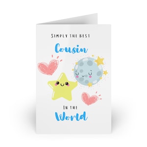 Carte d'anniversaire du meilleur cousin du monde - Le meilleur cousin du monde, tout simplement