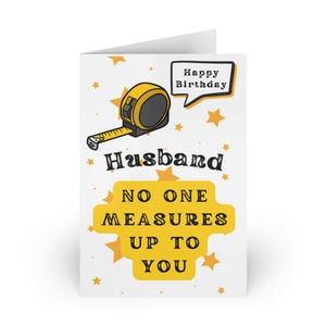 Feliz aniversário, marido! Ninguém se compara a você! Cartão de aniversário, Cartão de felicitações, Cartão engraçado