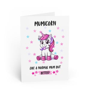 Einhorn Mama Grußkarten, individuelle Geburtstagswünsche & inspirierende Zitate, lustige Feiern, Muttertagskarte, Briefpapier-Set