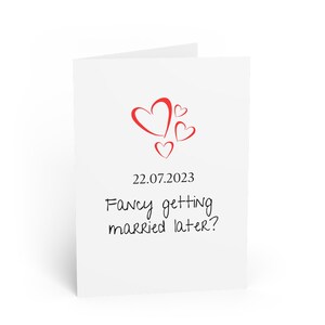 Tarjetas de felicitación de boda con encanto, invitaciones románticas, celebraciones emotivas, tarjetas personalizables "Quizás más adelante", perfectas para recién casados.