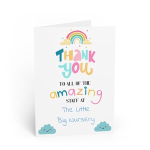 Teacher Greeting Cards, Personalized Thank You & Appreciation Stationery, Fun Design for Every Occasion, Customizable Cards