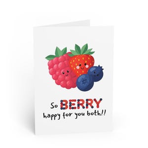 Tarjetas de felicitación con temática de bayas, lindas tarjetas para toda ocasión, divertidas y alegres, notas conmovedoras, diseños de temporada - Nuevos padres, nuevo bebé,