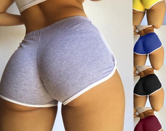 Nouveau short de sport taille moyenne pour femme, coupe ajustée, pantalon court ultra-extensible pour l'été, femme, exercice de course à pied